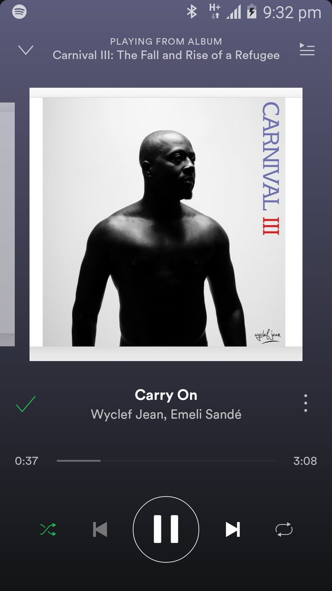 RT @itskingrolla: Thank you @wyclef and @emelisande for such an awesome track. https://t.co/y17ah2ezKU