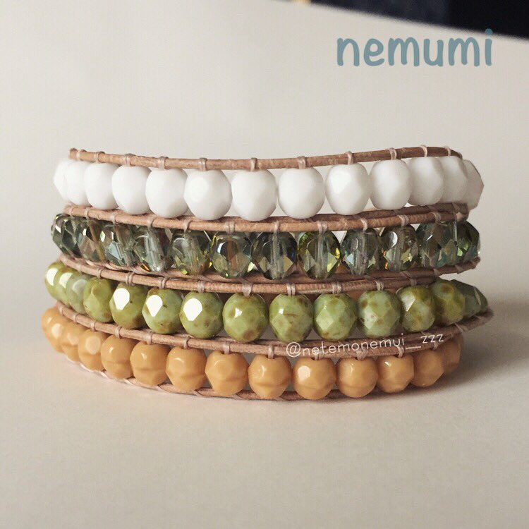 ファイアポリッシュの4連ラップブレス既視感#ブレスレット #アクセサリー #ハンドメイド #nemumi #ハンバーガー ファイアポリッシュの4連ラップブレス既視感#ブレスレット #アクセサリー #ハンドメイド #nemumi #ハンバーガー