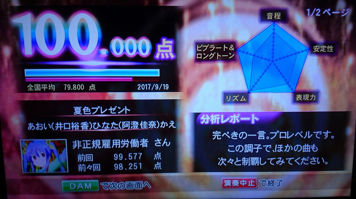 1050曲目 夏色プレゼントヤマノススメはいいゾ~/^o^\ 1050曲目 夏色プレゼントヤマノススメはいいゾ~/^o^\