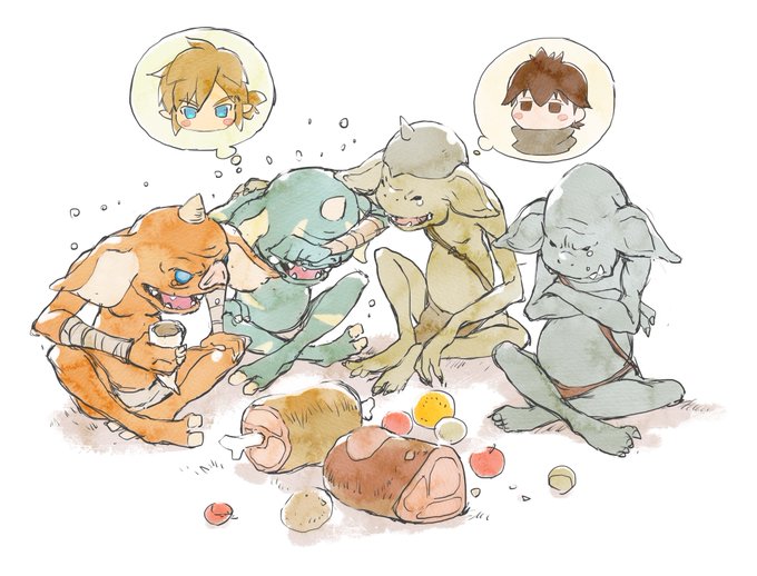 グリムガルのゴブリンとゼルダのボコブリン、話があいそう。 グリムガルのゴブリンとゼルダのボコブリン、話があいそう。
