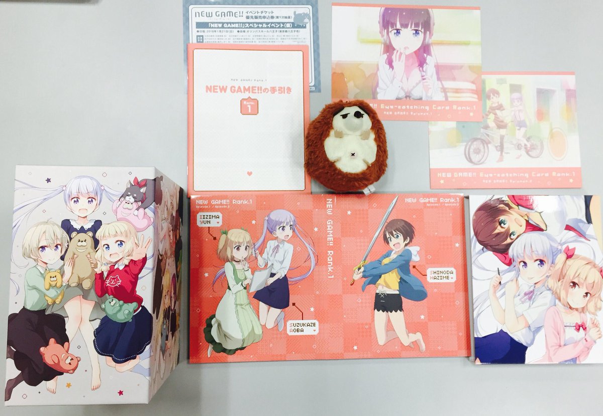 BD&DVD NEW GAME!!Rank.1は9月27日(水)発売♪原作・得能正太郎描き下ろし全巻収納BOXや BD&DVD NEW GAME!!Rank.1は9月27日(水)発売♪原作・得能正太郎描き下ろし全巻収納BOXや