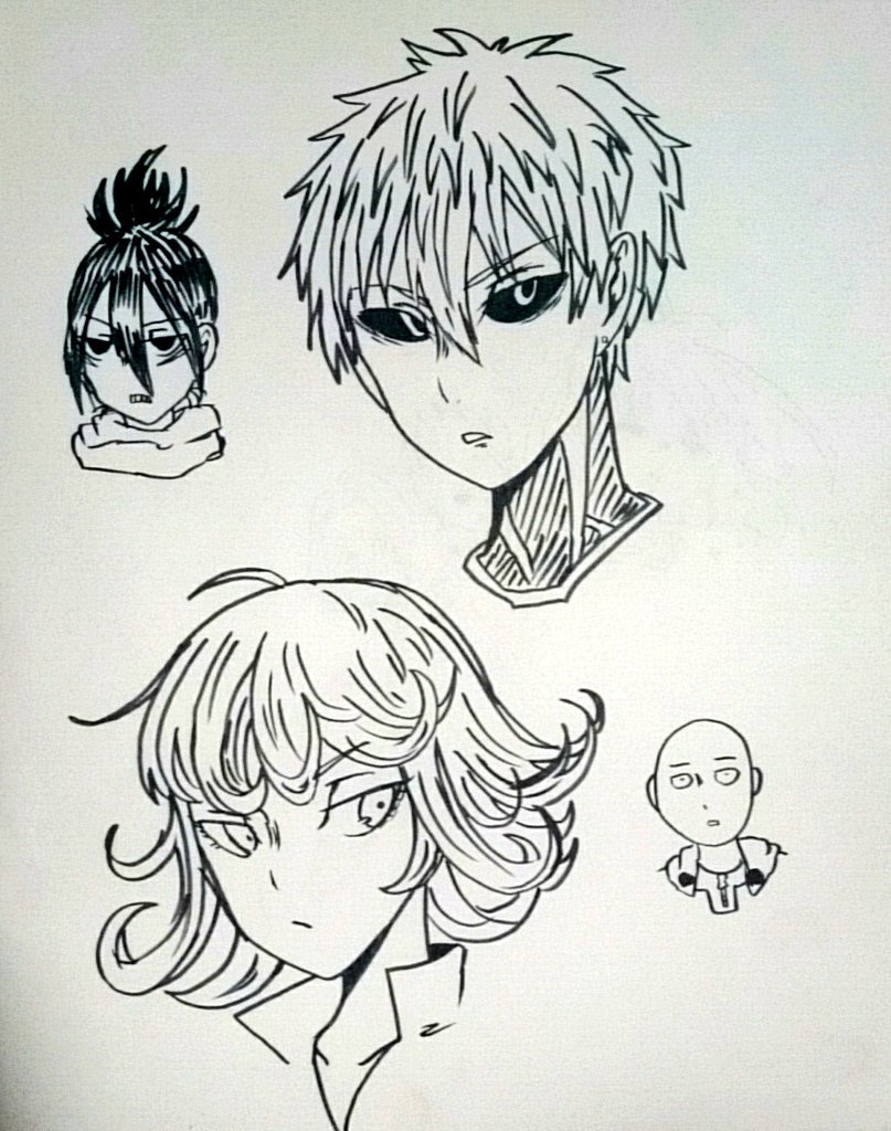 先程、はやぶささんのキャス見ててワンパンマン描きたくなったので描きました(❁´ω`❁)結構前はひんぱんに描いてたんですけ 先程、はやぶささんのキャス見ててワンパンマン描きたくなったので描きました(❁´ω`❁)結構前はひんぱんに描いてたんですけ