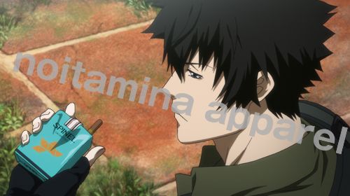 ノイタミナアパレル【PSYCHO-PASS サイコパス】SPINEL柄クッション狡噛が愛煙している「SPINEL煙草」柄 ノイタミナアパレル【PSYCHO-PASS サイコパス】SPINEL柄クッション狡噛が愛煙している「SPINEL煙草」柄