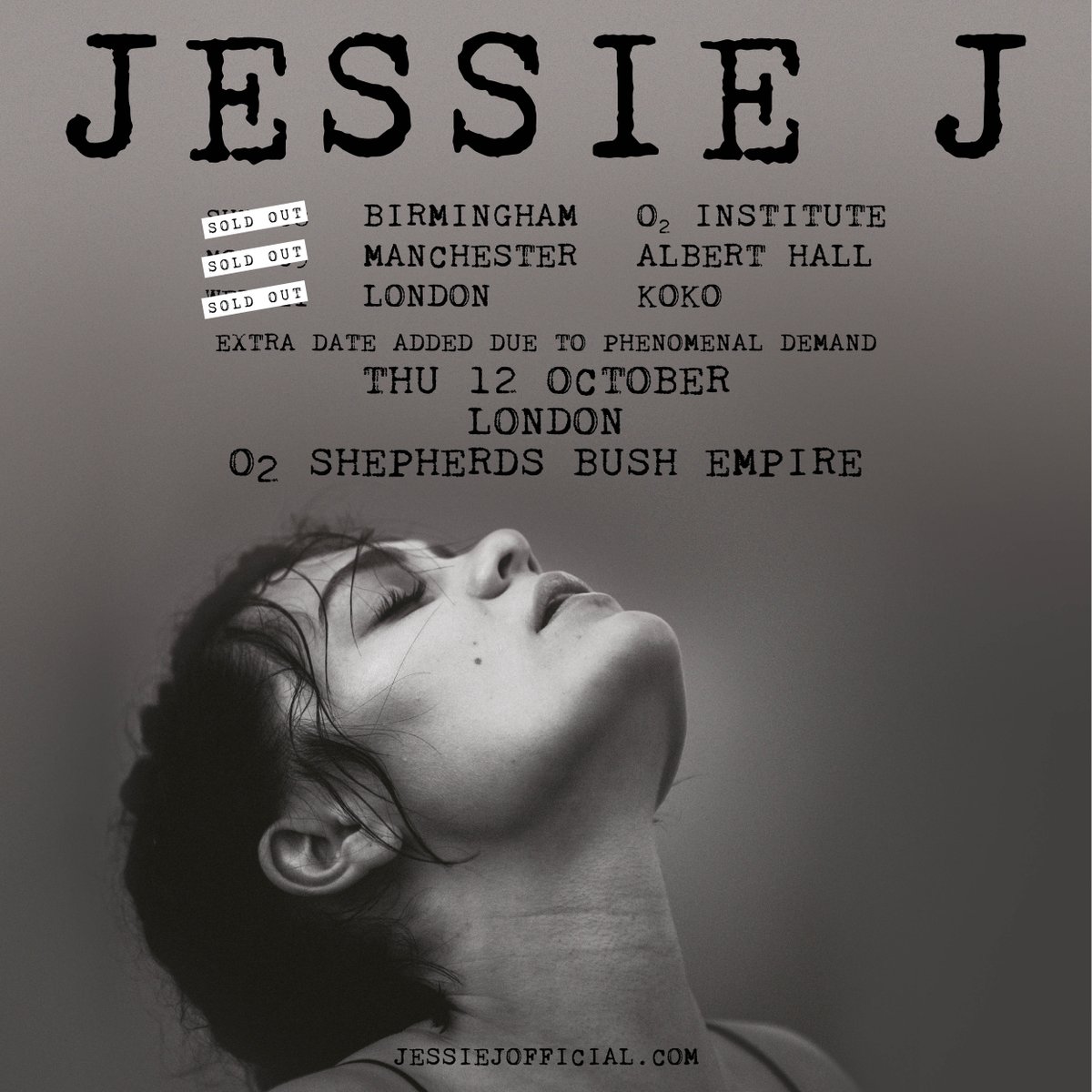 RT @o2sbe: NEW SHOW 
@JessieJ 12/10/17
#O2Priority and General sale, Friday at 9am via @TicketmasterUK https://t.co/g9N8ezSfhC