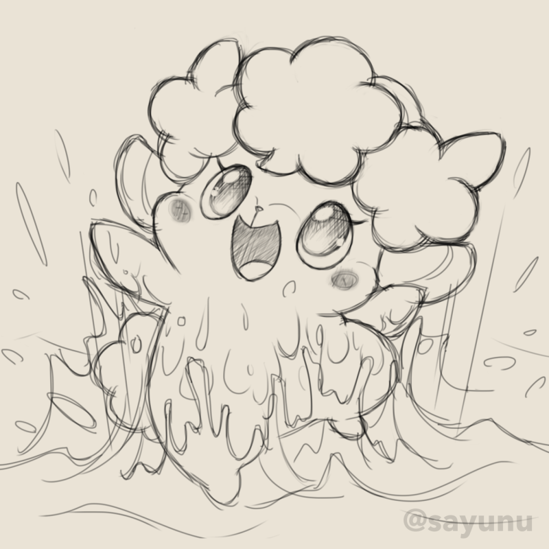 ざっぱーん。(サリーヌ)#cocotama #絵 ざっぱーん。(サリーヌ)#cocotama #絵