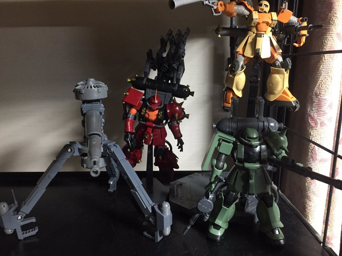 #ガンプラの画像を貼るとRTされると聞いて #ガンプラビルダー大フォロー祭り サンダーボルトで統一!ビッグガンの横にサイ #ガンプラの画像を貼るとRTされると聞いて #ガンプラビルダー大フォロー祭り サンダーボルトで統一!ビッグガンの横にサイ