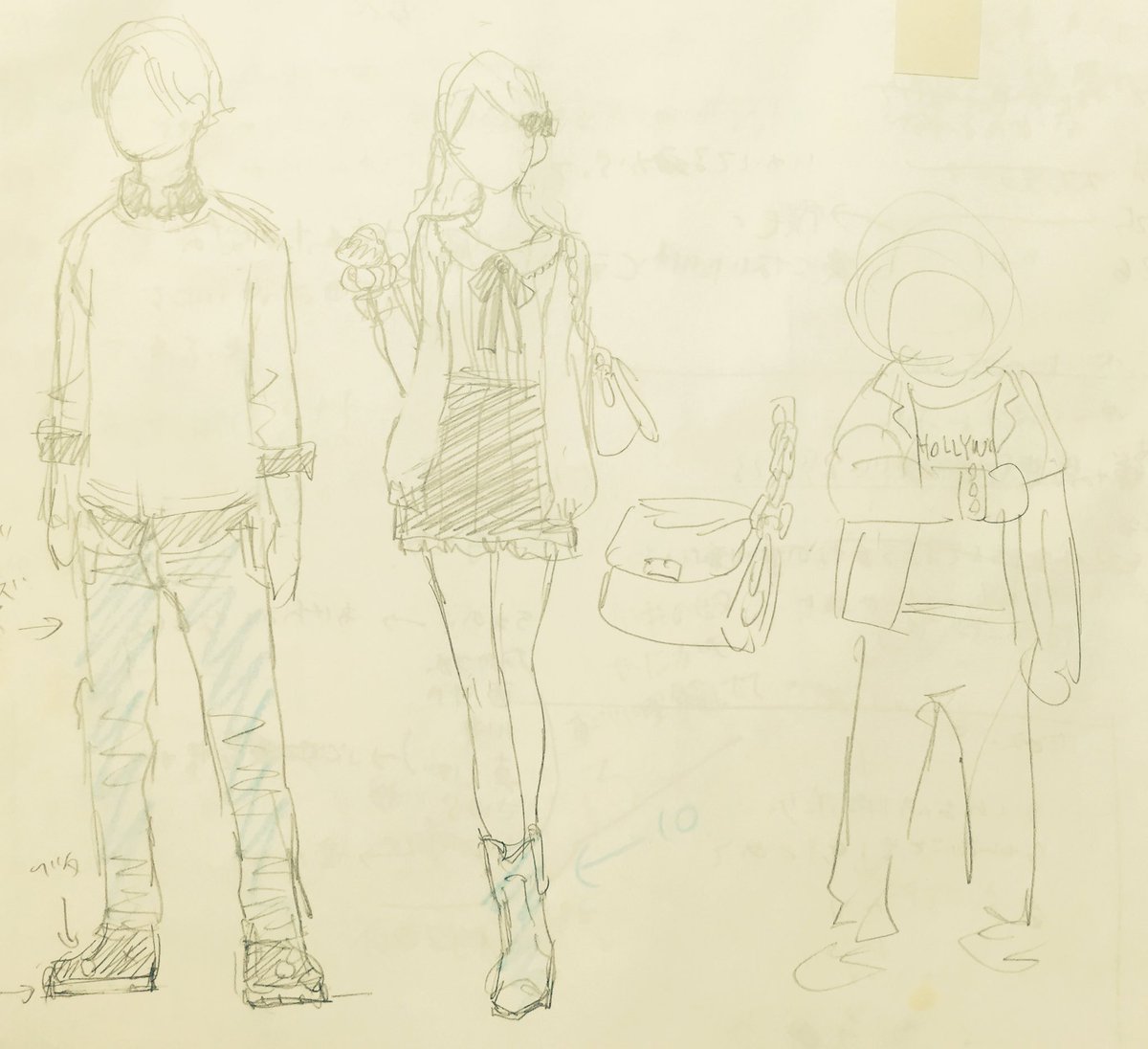「聲の形」ラフスケッチ。こちらは各キャラの服装の設定ですね。#大今良時落書き帳 #大今良時 #不滅のあなたへ #聲の形 「聲の形」ラフスケッチ。こちらは各キャラの服装の設定ですね。#大今良時落書き帳 #大今良時 #不滅のあなたへ #聲の形