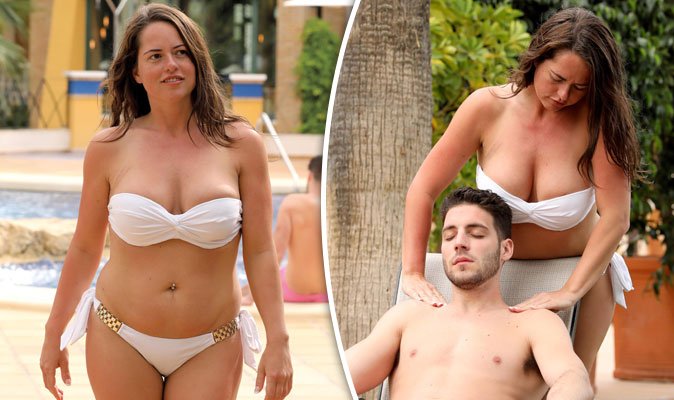 Karen Danczuk Spills Out Of Busty Bikini As She Gives Toyboy A Saucy Massage In Spain Karen Danczuk Spills Out Of Busty Bikini As She Gives Toyboy A Saucy Massage In Spain