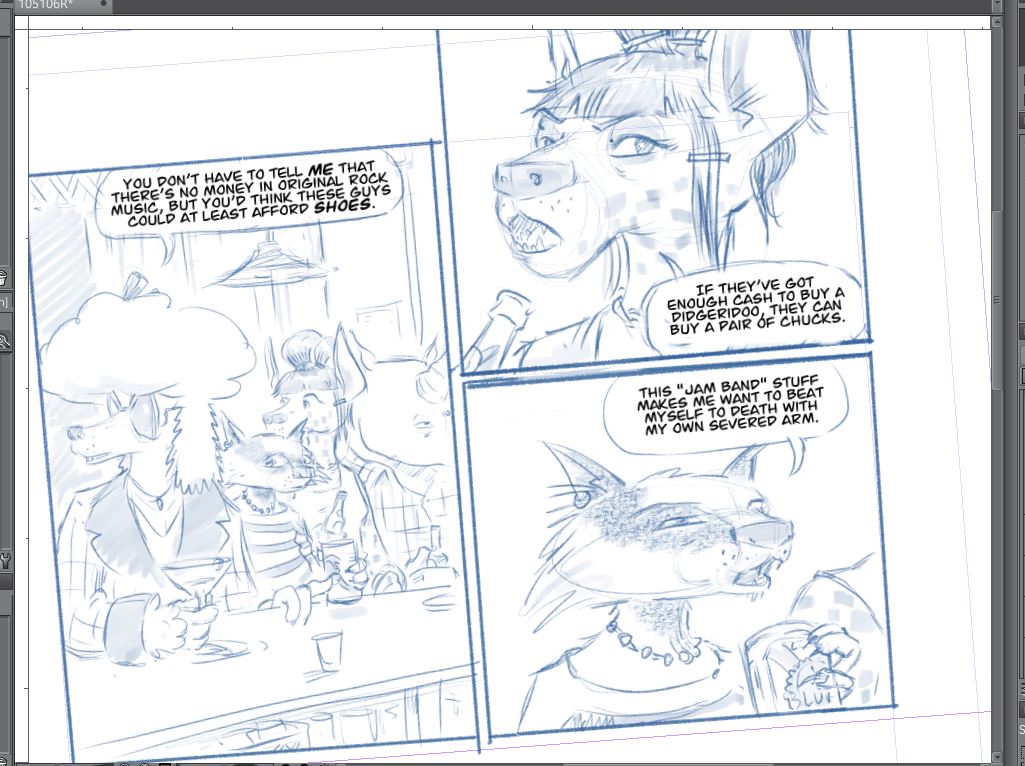 In the Weeds #WIP half page, thumbs to roughs. https://t.co/vneGyJ44Hf