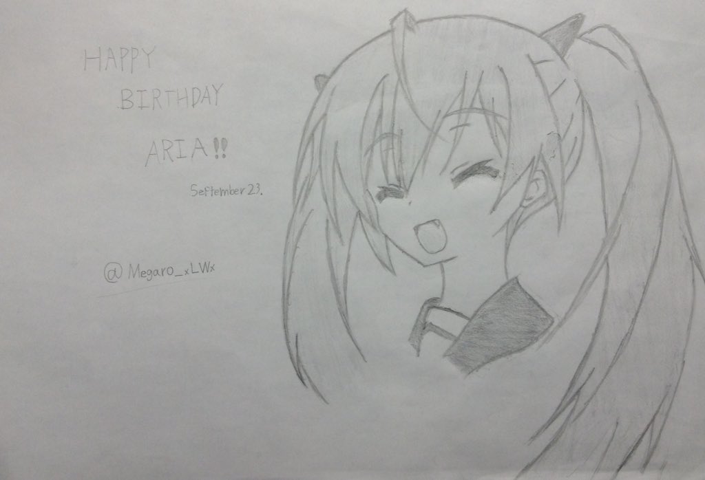 アリア、誕生日おめでとう!これからもがんばって!#9月23日はアリア誕生祭#アリア誕生祭2017#緋弾のアリア#神崎・H アリア、誕生日おめでとう!これからもがんばって!#9月23日はアリア誕生祭#アリア誕生祭2017#緋弾のアリア#神崎・H