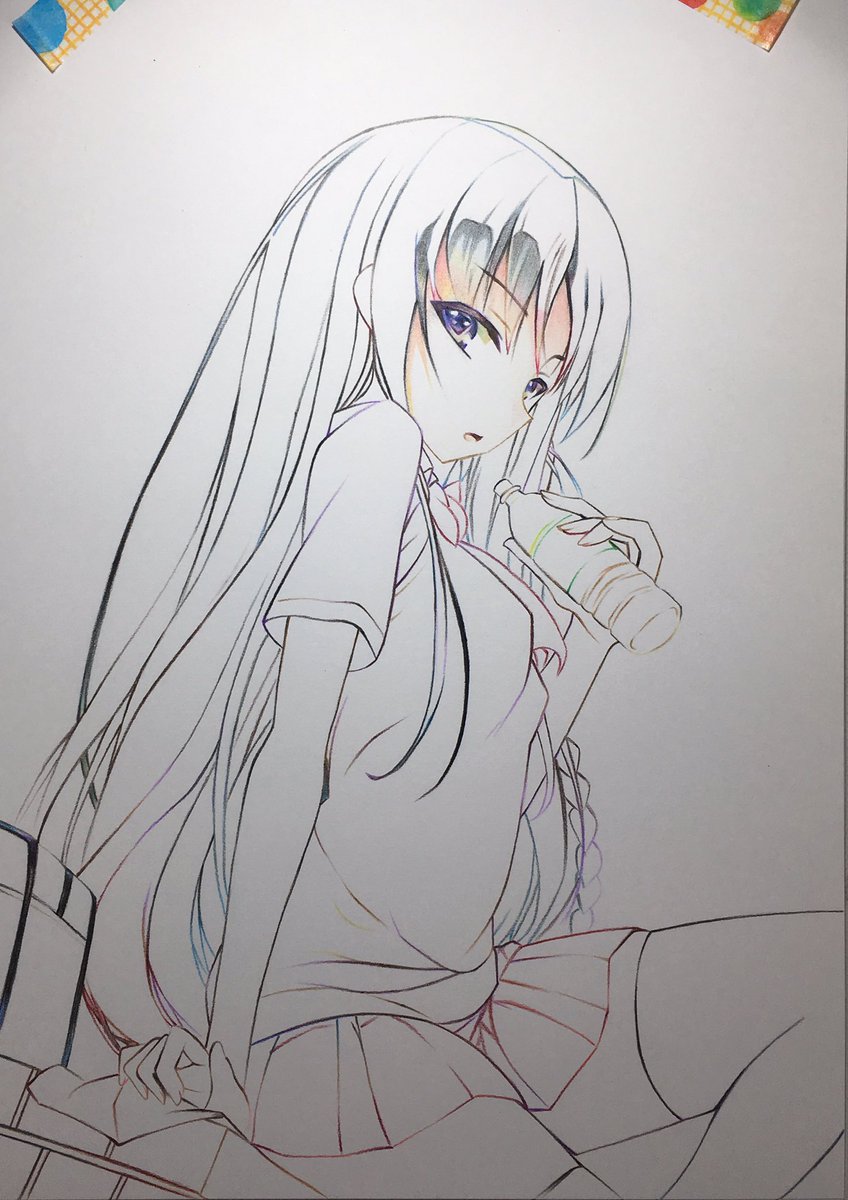 #毎日絵描き 227日目#ようこそ実力至上主義の教室へ 線画完成!(≧∇≦)/これから塗っく行くー|•'-'•)و✧ #毎日絵描き 227日目#ようこそ実力至上主義の教室へ 線画完成!(≧∇≦)/これから塗っく行くー|•'-'•)و✧
