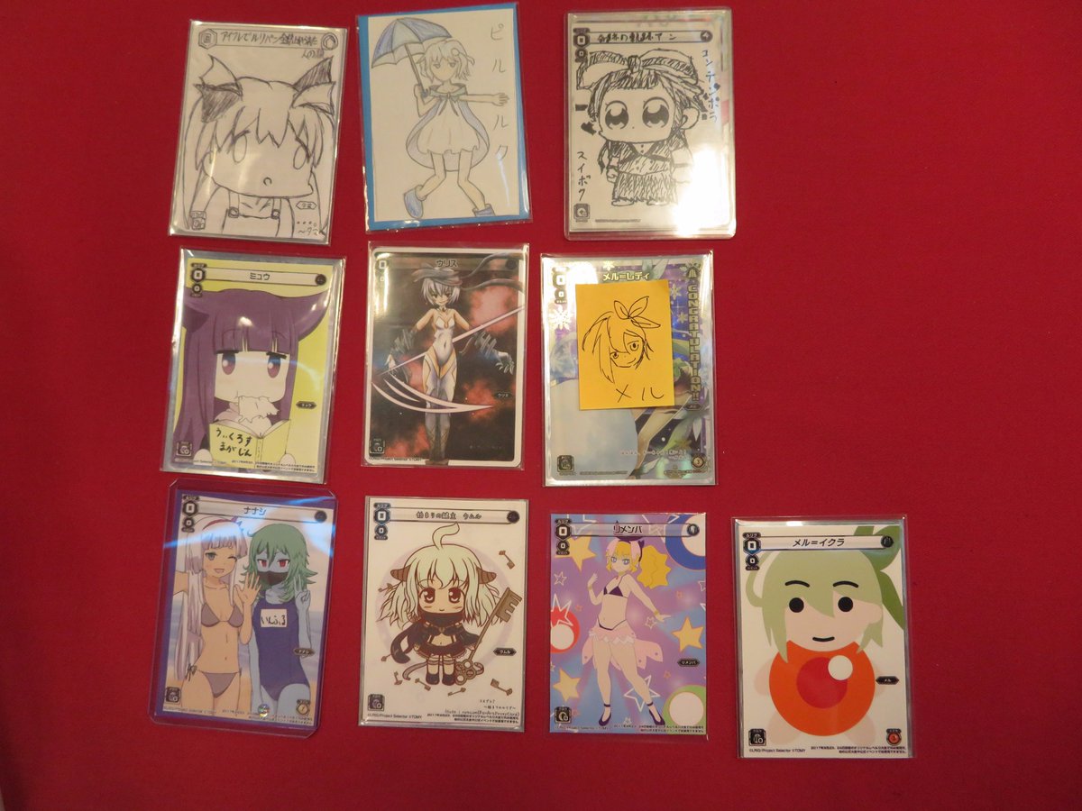 続WIXOSS担当です!本日の「芸術の秋!オリジナルレベル0大会」で参加者が描いてきたルリグの写真撮らせていただきました 続WIXOSS担当です!本日の「芸術の秋!オリジナルレベル0大会」で参加者が描いてきたルリグの写真撮らせていただきました