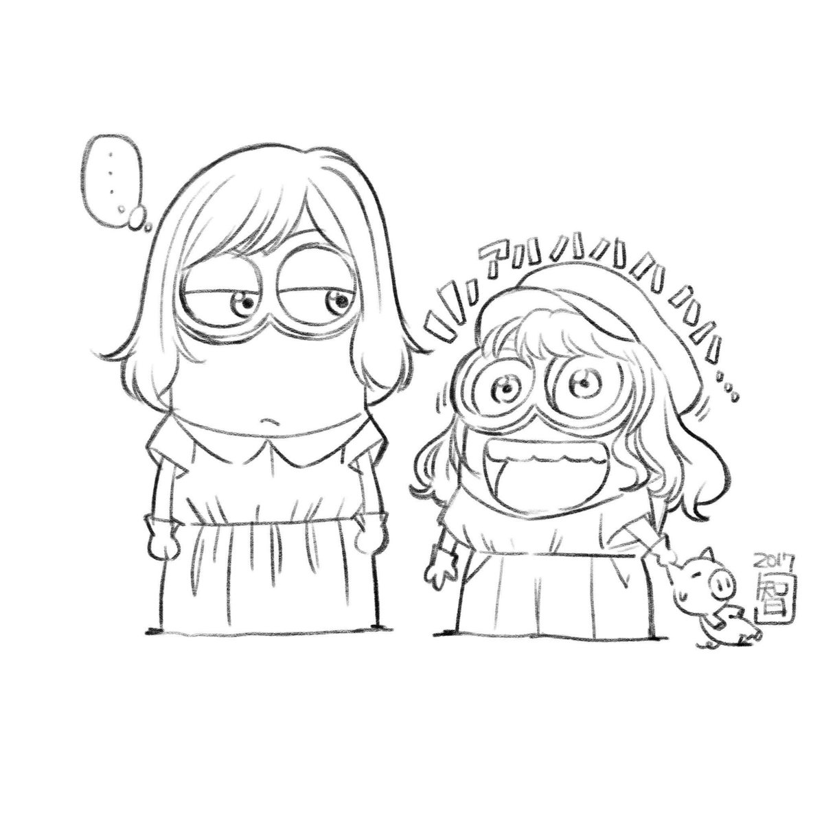 出来心で描いてしまいました( ̄▽ ̄;) #洲崎西 出来心で描いてしまいました( ̄▽ ̄;) #洲崎西