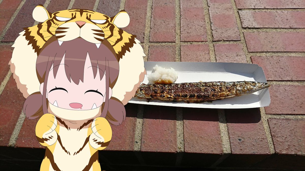 サンマうんめぇにゃ~🐅 #WUG_JP #WUG_AR #butaimeguri サンマうんめぇにゃ~🐅 #WUG_JP #WUG_AR #butaimeguri