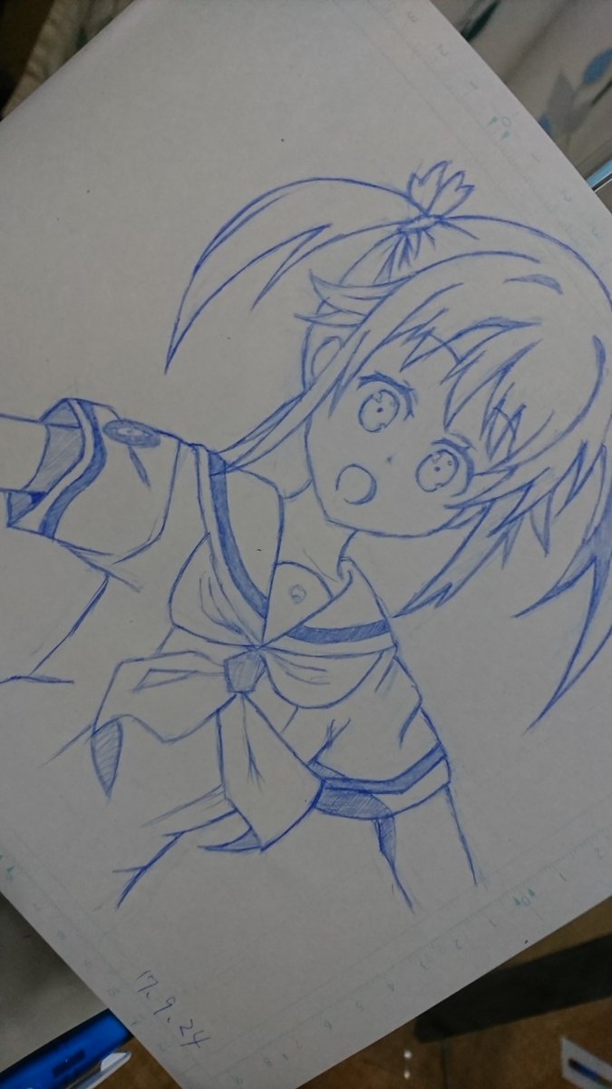 はいふりのミケちゃんを落書き(*´∀`) #はいふり はいふりのミケちゃんを落書き(*´∀`) #はいふり