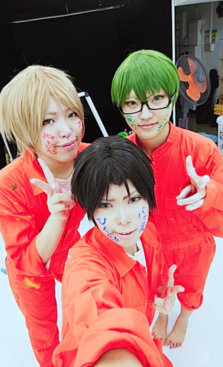 【cos//黒バス】チャリア宮ウォールアートオール撮影会お疲れ様でした🤗💛ウォールアートだけじゃなくて背中とか顔にも落書 【cos//黒バス】チャリア宮ウォールアートオール撮影会お疲れ様でした🤗💛ウォールアートだけじゃなくて背中とか顔にも落書