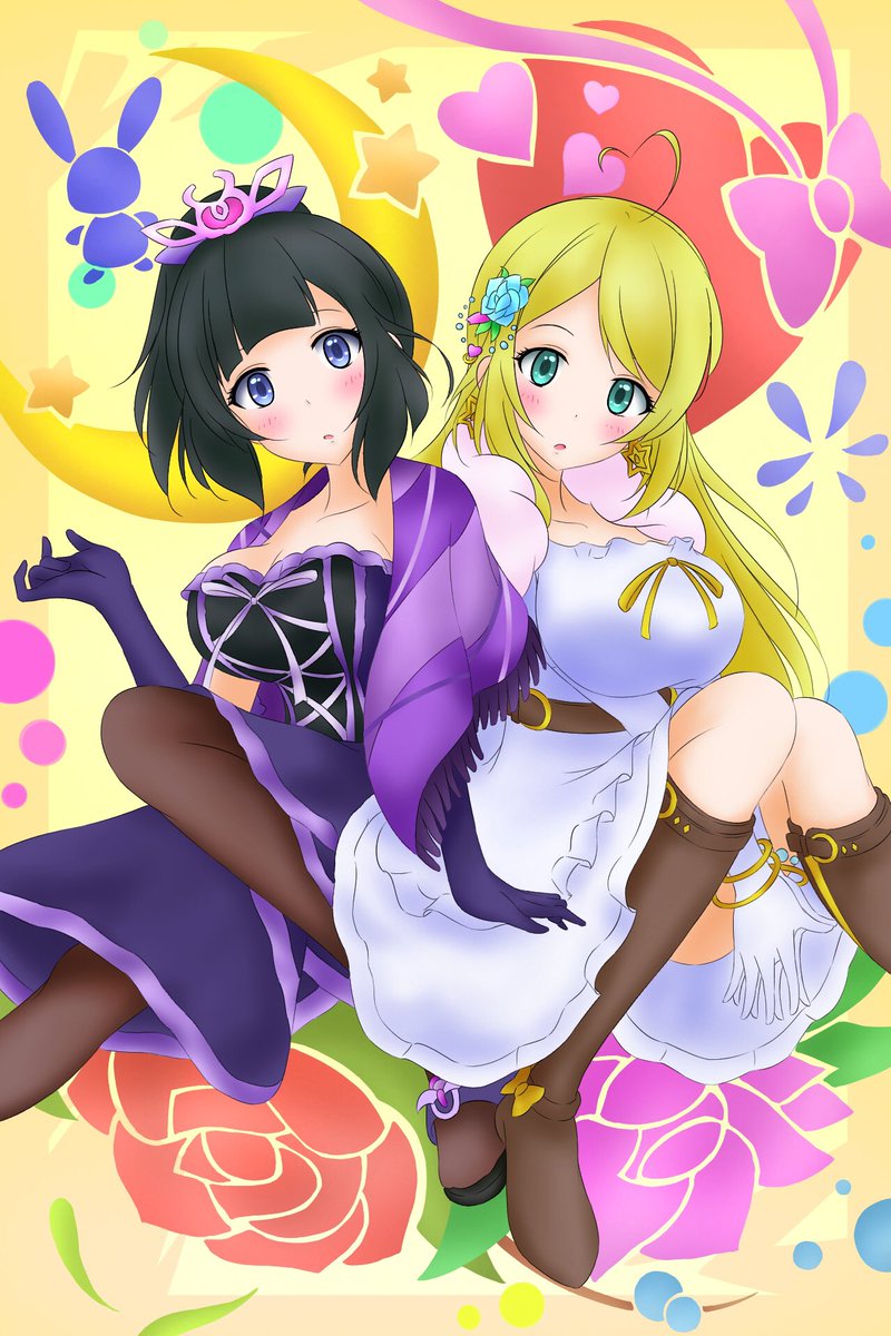 今までの感謝の気持ちを込めてイラスト描いてみました☆ふたりの女王の物語を私は忘れない! #ディバゲ 今までの感謝の気持ちを込めてイラスト描いてみました☆ふたりの女王の物語を私は忘れない! #ディバゲ