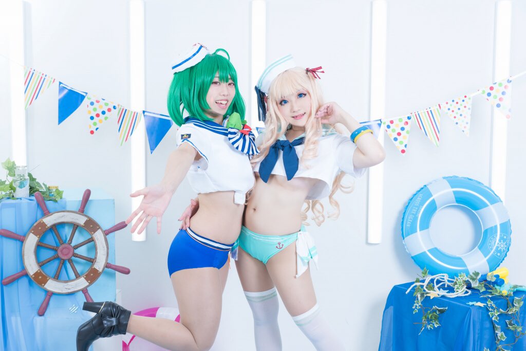 【コス】マクロスFゼントラ盛⚓💖⚓夏も大分影ってきてしまったけど、今日はホント暑かった😆今年はマリン水着で撮影でしたん💙 【コス】マクロスFゼントラ盛⚓💖⚓夏も大分影ってきてしまったけど、今日はホント暑かった😆今年はマリン水着で撮影でしたん💙