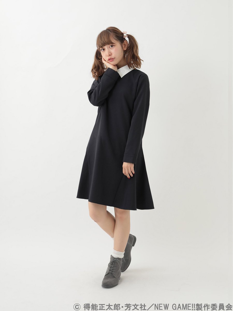 \NEW GAME!!×earthJLコラボ/9/29(金)19時受注開始!!青葉ちゃんイメージワンピースは、シンプルで \NEW GAME!!×earthJLコラボ/9/29(金)19時受注開始!!青葉ちゃんイメージワンピースは、シンプルで