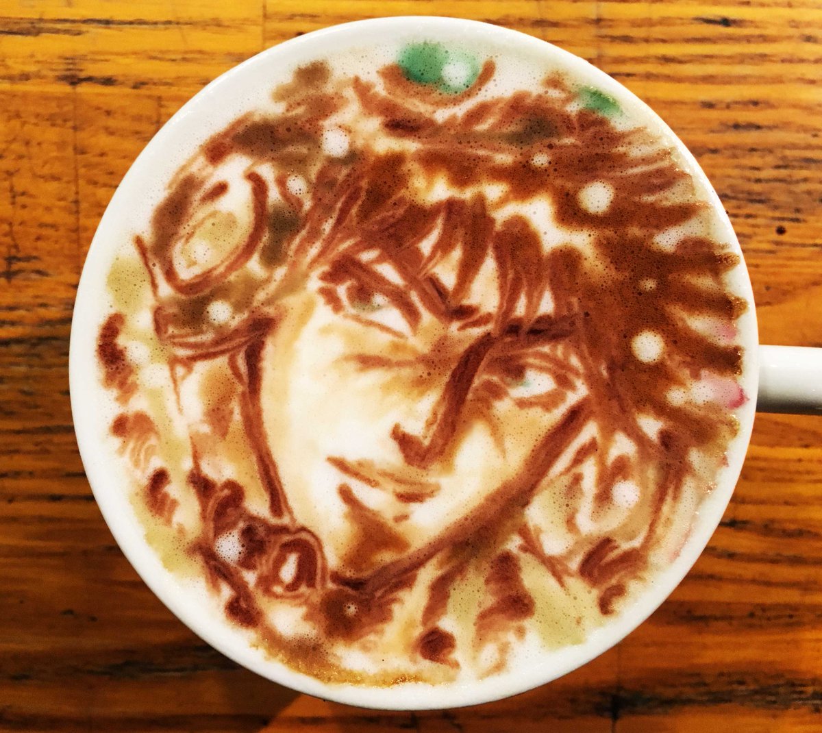ラテアート【ジョセフ・ジョースター】@ジョジョの奇妙な冒険LatteArt【JOJO】本日お誕生日で一杯。Happy B ラテアート【ジョセフ・ジョースター】@ジョジョの奇妙な冒険LatteArt【JOJO】本日お誕生日で一杯。Happy B