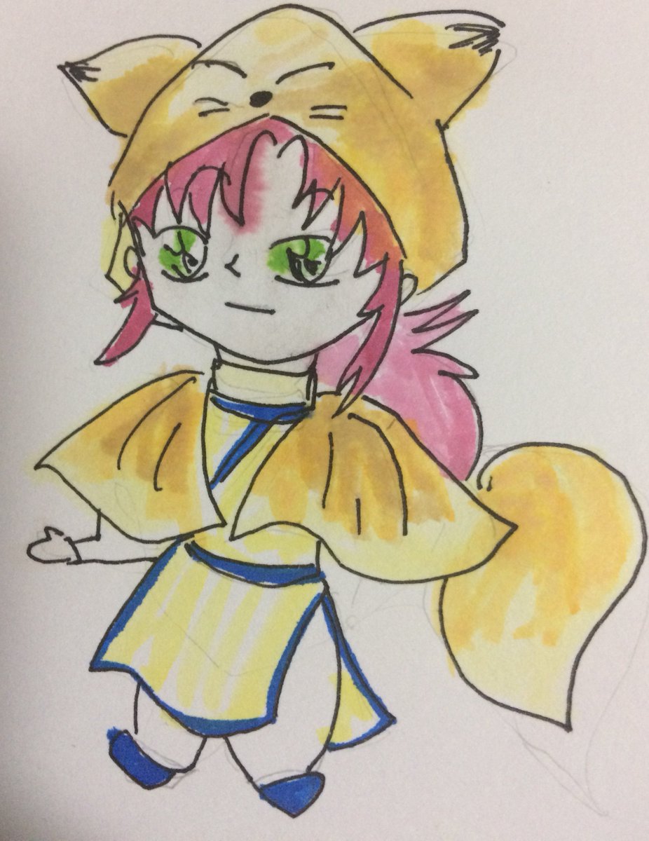 キツネ着ぐるみ+蔵馬くん。色々失敗してるけど、繰繰れコックリさんのこひなが着てたフードを参考に。あの話一巻しか読んでない キツネ着ぐるみ+蔵馬くん。色々失敗してるけど、繰繰れコックリさんのこひなが着てたフードを参考に。あの話一巻しか読んでない