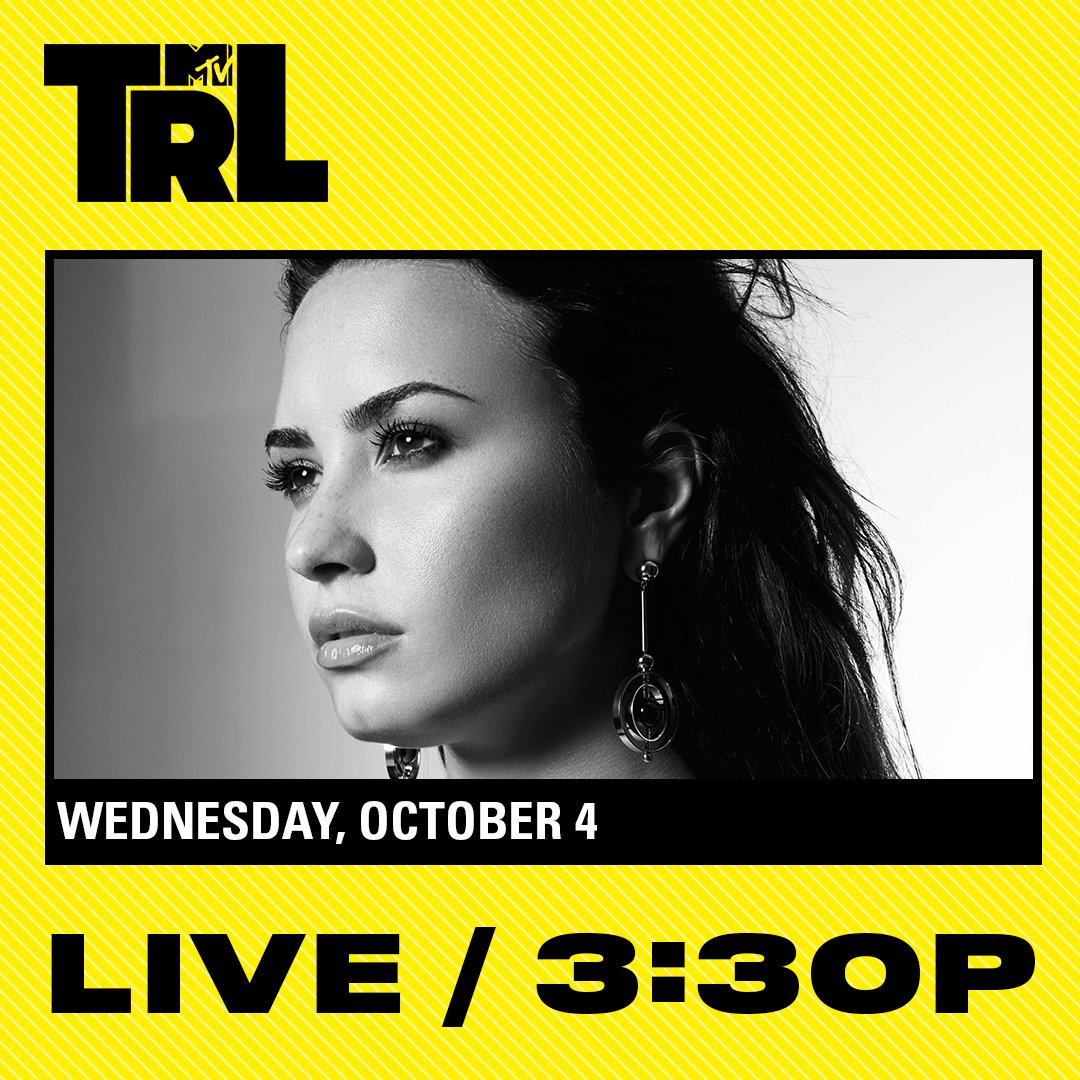See you on @TRL next week NYC!! I’ll be performing LIVE next Wednesday, October 4th at 3:30pm EST on @MTV ???? https://t.co/rUrocyA4pl