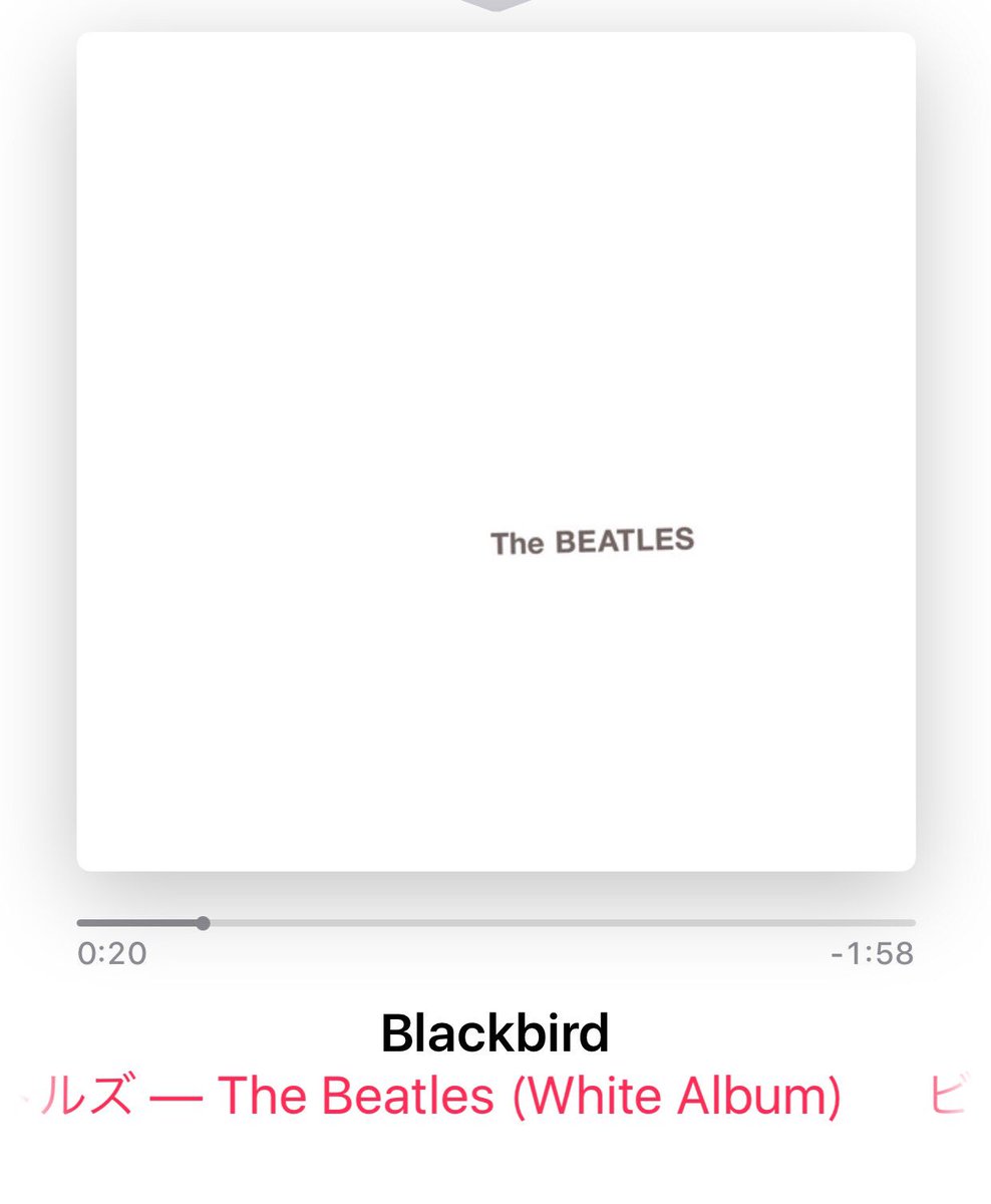 今日は、The BEATLES「White Album」 生田さんが、「I am Sam」が好きって言ってたの思いだす^ 今日は、The BEATLES「White Album」 生田さんが、「I am Sam」が好きって言ってたの思いだす^