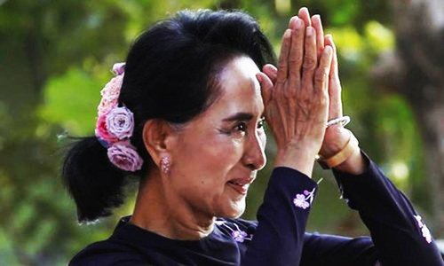 Oxford college removes Suu Kyi’s portrait