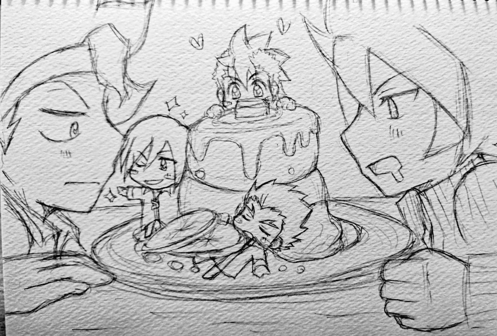 ガイストクラッシャー×パンケーキでらくがきなう╰(*´︶`*)╯✨全員等身だと入らんかったので一部ちっちゃくした🙄 ガイストクラッシャー×パンケーキでらくがきなう╰(*´︶`*)╯✨全員等身だと入らんかったので一部ちっちゃくした🙄