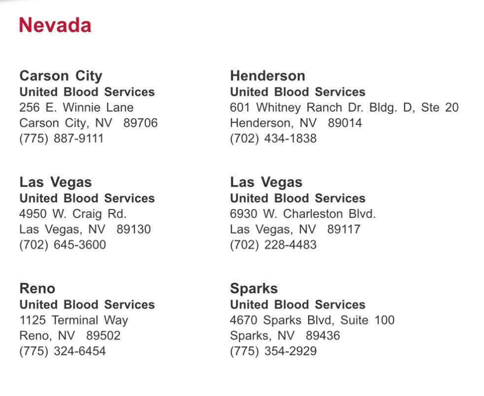 Blood donation centers below #LasVegas https://t.co/O9InGWW3P9