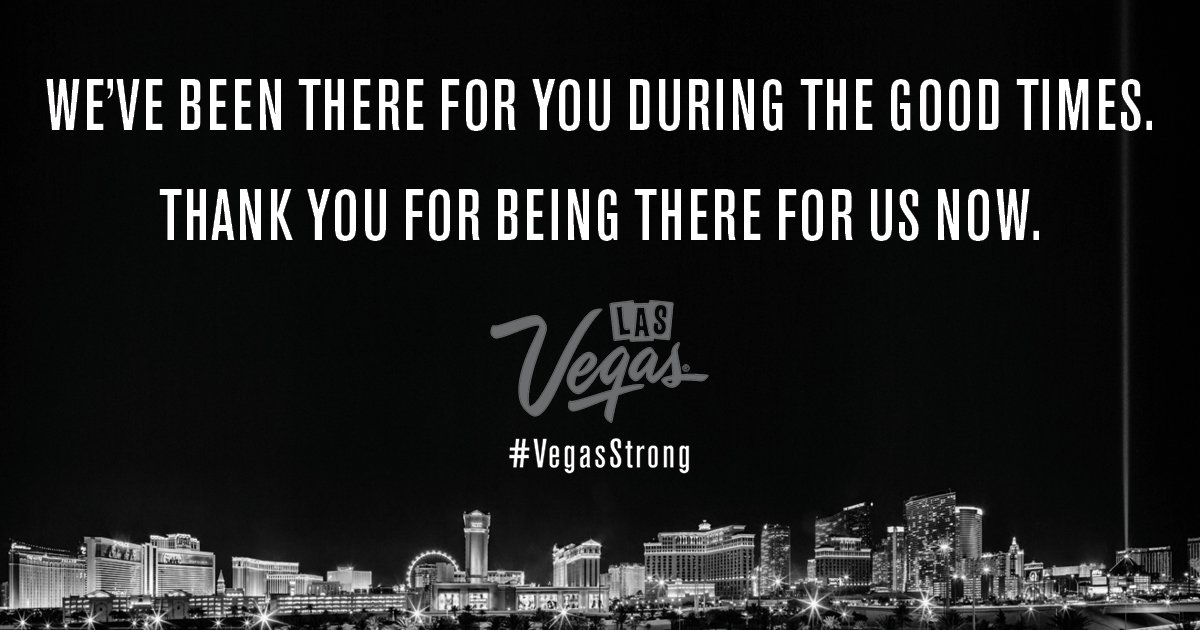 RT @AriaLV: We've been there for you during the good times. Thank you for being there for us now. #VegasStrong https://t.co/xtNwltoY21