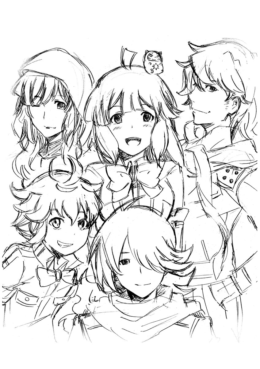 コンレボ2周年おめでとうございます!(間に合わずその上ラフで申し訳ない…)改めてこの作品に少しでも関われたことに感謝を。 コンレボ2周年おめでとうございます!(間に合わずその上ラフで申し訳ない…)改めてこの作品に少しでも関われたことに感謝を。