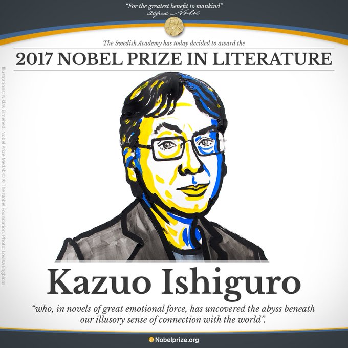 カズオ・イシグロがノーベル文学賞受賞！