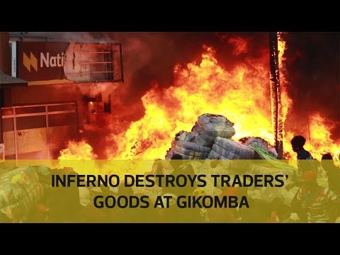 Inferno destroys traders' goods at Gikomba