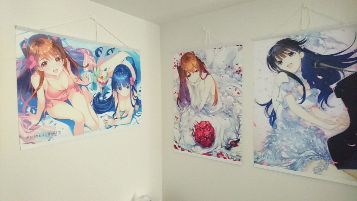 ついに部屋にタペストリーを飾る悪い大人にランクアップしてしまった。。! #WA2 ついに部屋にタペストリーを飾る悪い大人にランクアップしてしまった。。! #WA2