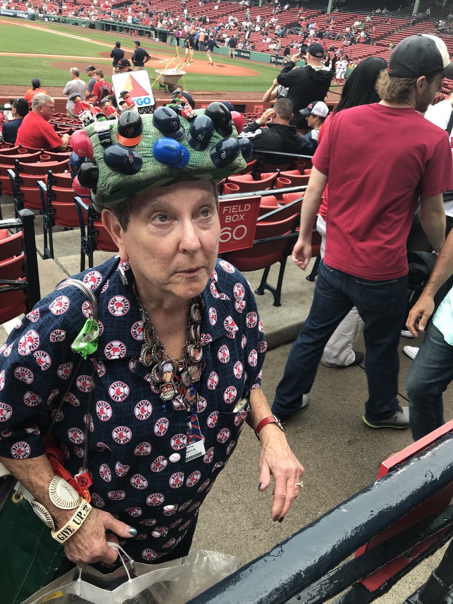 fenway hat lady