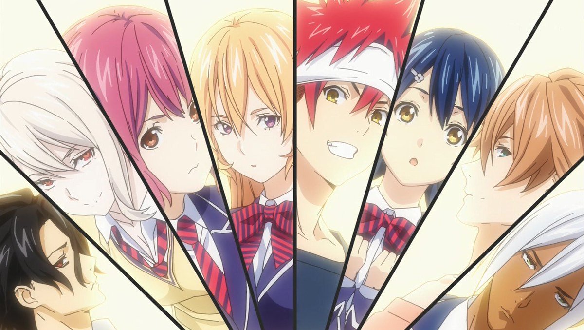 相変わらずOPがバトル風なの良いね(^^)#shokugeki_anime 相変わらずOPがバトル風なの良いね(^^)#shokugeki_anime