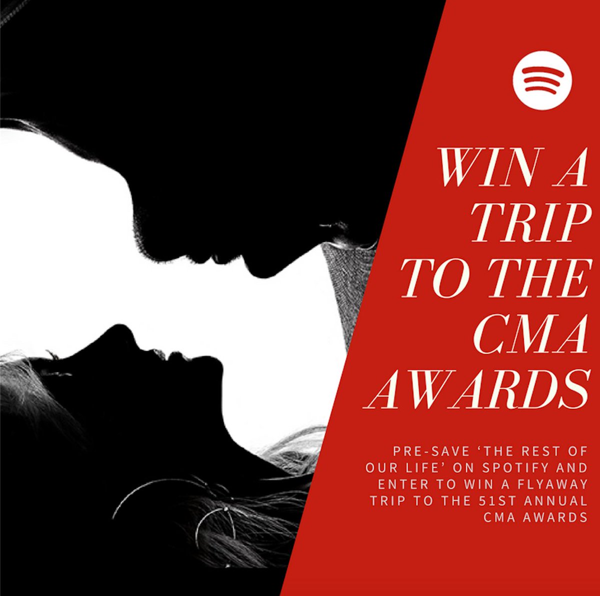 Pre-save on @Spotify and enter to win a trip to the 2017 CMA awards! #TheRestOfOurLife https://t.co/84RAF6YHv1 https://t.co/uO4Zsi4Db0