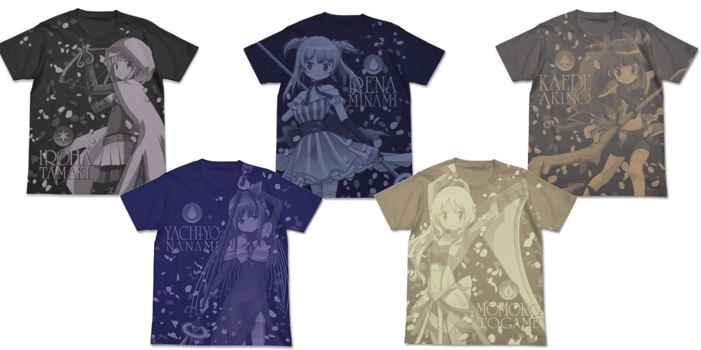 『マギアレコード 魔法少女まどか☆マギカ外伝』オールプリントTシャツ×5 #マギレコ 『マギアレコード 魔法少女まどか☆マギカ外伝』オールプリントTシャツ×5 #マギレコ