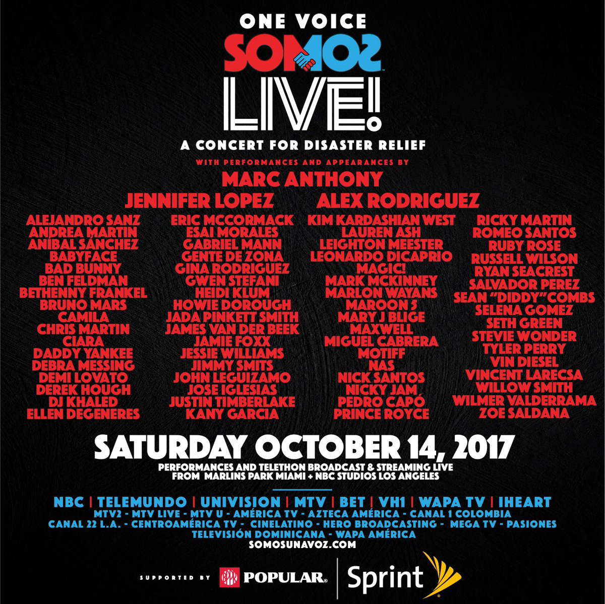 Join me and many others tomorrow night as we are #OneVoice #SomosUnaVoz ???? https://t.co/KC4BMvWlGW