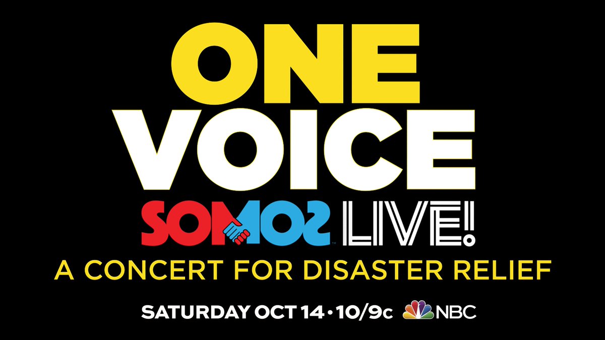 RT @gwenstefani: Let’s come together for disaster relief LIVE tomorrow at 10/9c on @nbc. ???? #OneVoice #SomosUnaVoz https://t.co/BlXaoNnixM