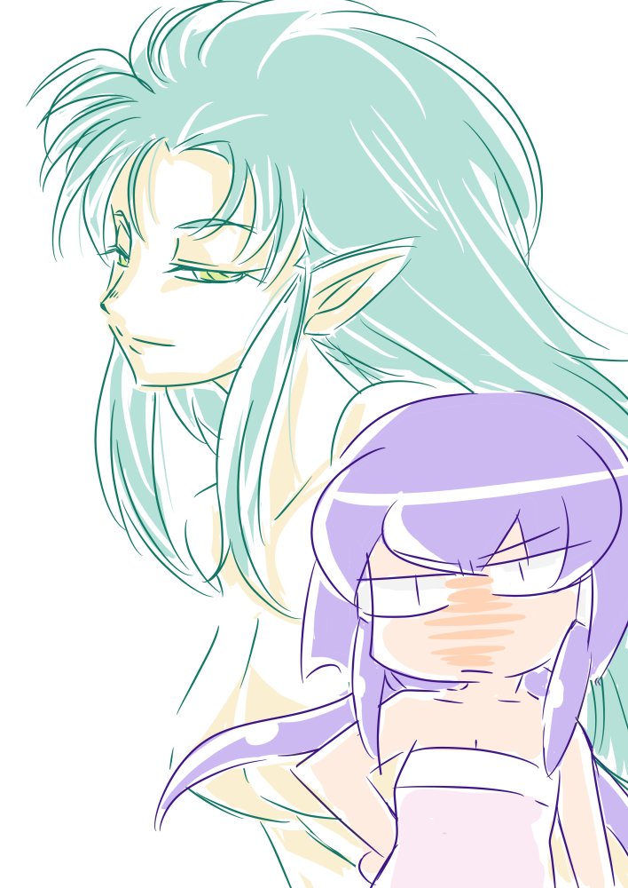#天地無用 #天地版深夜の真剣お絵描き60分一本勝負 今回のお題は魎呼と阿重霞だそうな。 #天地無用 #天地版深夜の真剣お絵描き60分一本勝負 今回のお題は魎呼と阿重霞だそうな。