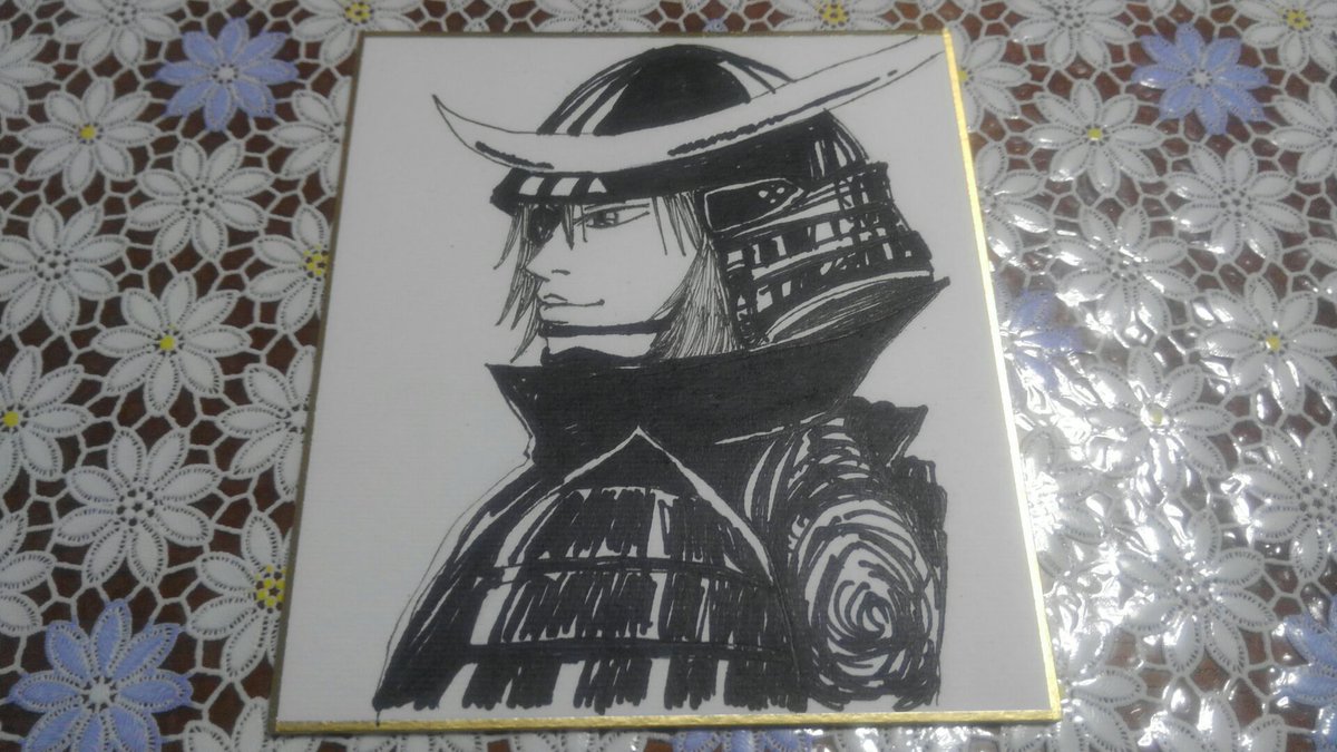 プレゼント企画!戦国BASARAの伊達政宗をミニ版イラスト色紙にしました!欲しい人にプレゼントします!戦国BASARAの プレゼント企画!戦国BASARAの伊達政宗をミニ版イラスト色紙にしました!欲しい人にプレゼントします!戦国BASARAの