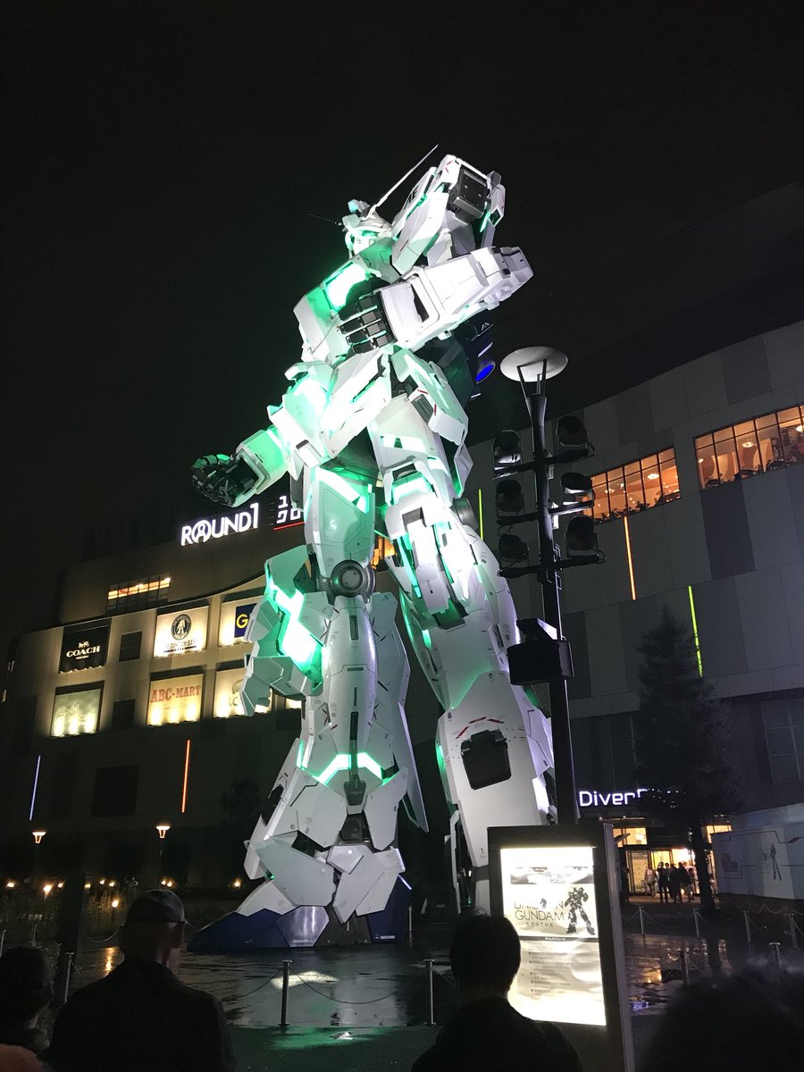 ガンダムさんが光ってました(´ω`) ガンダムさんが光ってました(´ω`)