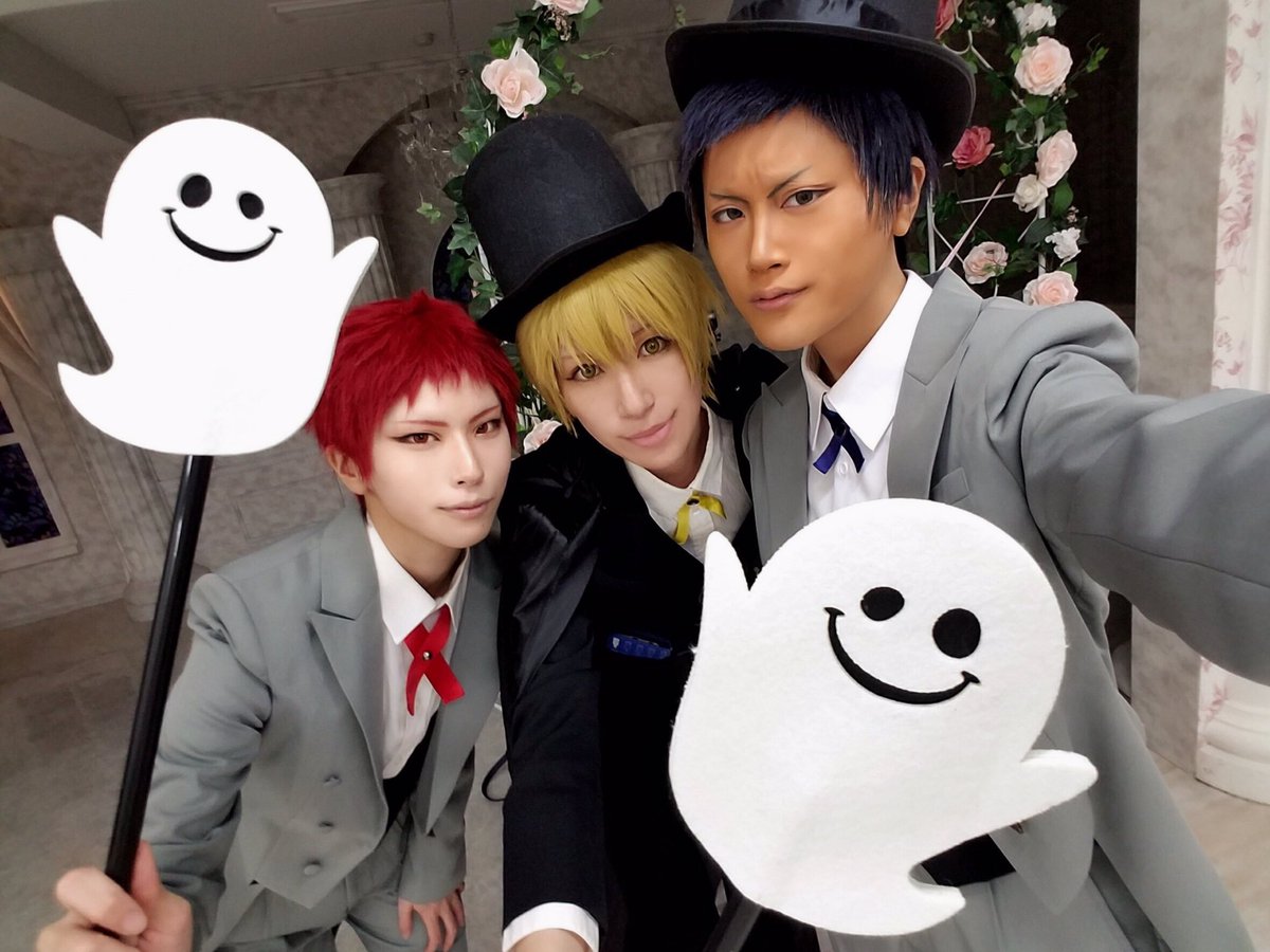昨日は黒バスハロウィン🎃👻してきました〜〜🙌🏻☺️あかりんとあゆむさんというイケメンタッグに挟まれて最高だったわ…カメラ 昨日は黒バスハロウィン🎃👻してきました〜〜🙌🏻☺️あかりんとあゆむさんというイケメンタッグに挟まれて最高だったわ…カメラ