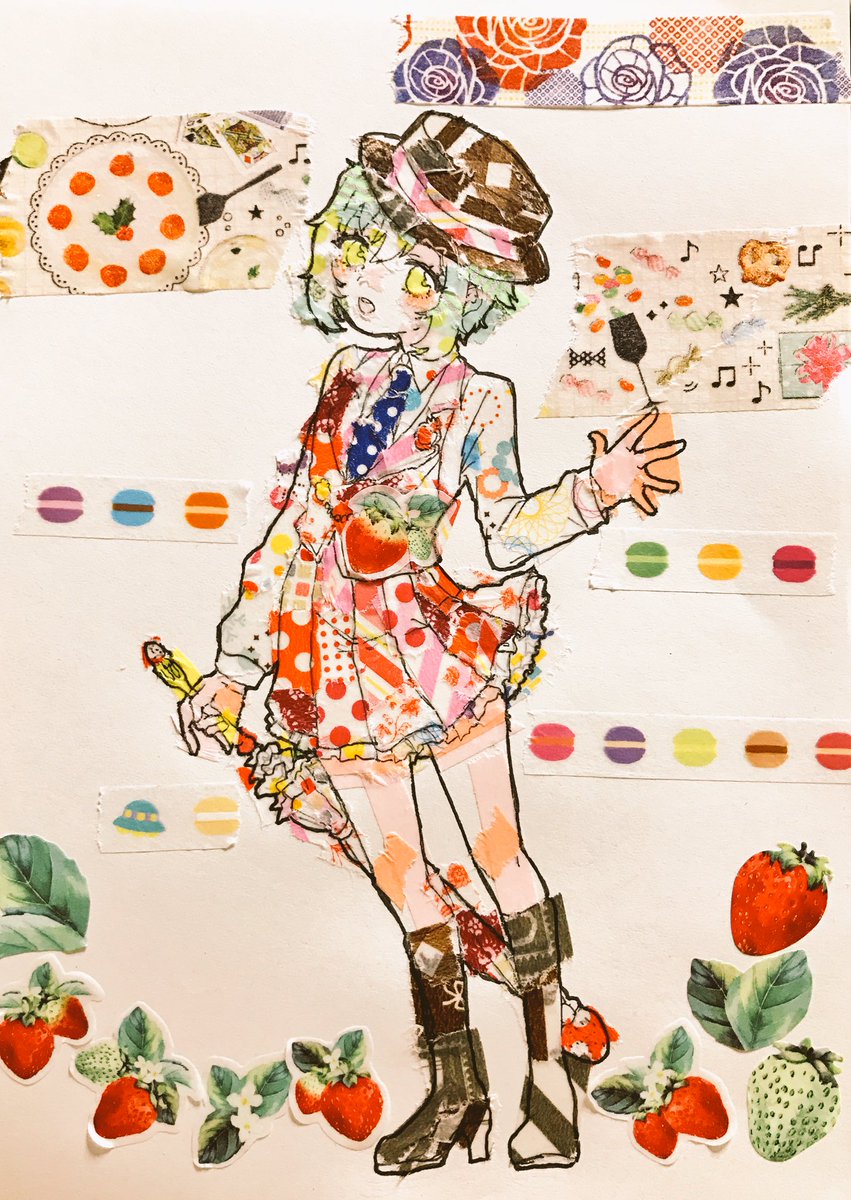 イチゴチョコしずくちゃん🍓#あんガルファンアート イチゴチョコしずくちゃん🍓#あんガルファンアート