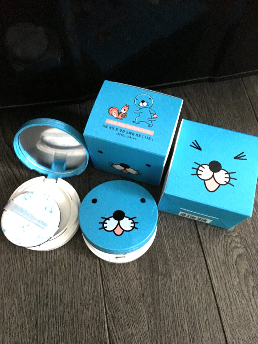 韓国からぼのぼのファンデ届いた✨めちゃくちゃ可愛すぎる💖 韓国からぼのぼのファンデ届いた✨めちゃくちゃ可愛すぎる💖