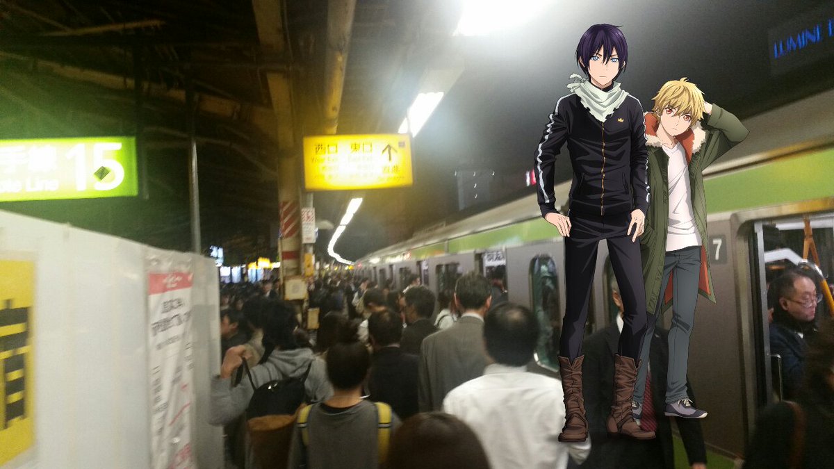 とりあえず下車。 #noragami #butaimeguri とりあえず下車。 #noragami #butaimeguri