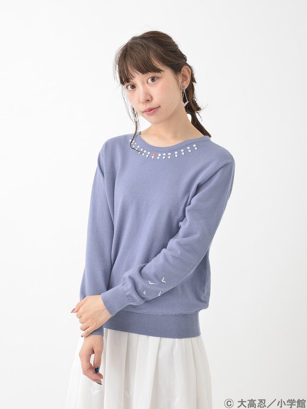 マギ×earthコラボ受注生産好評受付中🔮アラジン・ジュダルイメージニットトップス🌹衿ぐりのビジューと袖の刺しゅうがポイ マギ×earthコラボ受注生産好評受付中🔮アラジン・ジュダルイメージニットトップス🌹衿ぐりのビジューと袖の刺しゅうがポイ