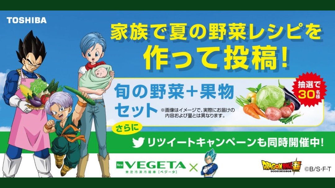 DMキテターー👻✨「VEGETA×ベジータ 夏の野菜レシピ大募集キャンペーン」の30名枠!旬の野菜と果物のセットだー!! DMキテターー👻✨「VEGETA×ベジータ 夏の野菜レシピ大募集キャンペーン」の30名枠!旬の野菜と果物のセットだー!!